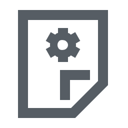 Settings File Icon, settings,file,gear