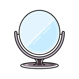 Hand Mirror Icon, hand mirror,makeup