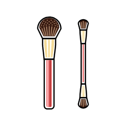 Makeup Brushes Icon, makeup brushes,makeup