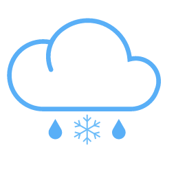 Sleet Icon, sleet,cloud,snowflake,raindrop