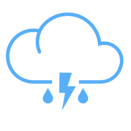 Thundershower Icon, thundershower,cloud,rain,lightning