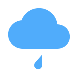 Light Rain Cloud Icon, rain,light rain,cloud
