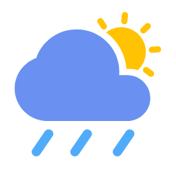 Shower Cloud Icon, shower,sun,cloud