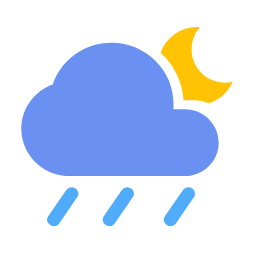 Shower Night Cloud Icon, shower,night,cloud