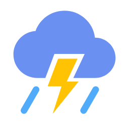 Thunder Shower Cloud Icon, thunder shower,thunder,cloud