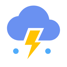 Thunder Shower Hail Cloud Icon, thunder shower,hail,cloud