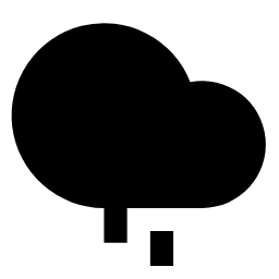 Drizzle Fill Icon, drizzle,cloud,weather