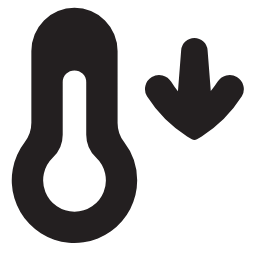 Temperature Drop Icon, temperature,drop