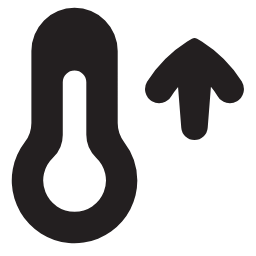 Temperature Increase Icon, temperature,increase