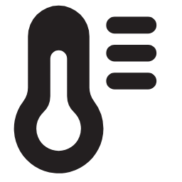 Thermometer with Levels Icon, thermometer,temperature