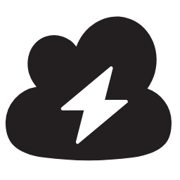Thunder - Cloud Icon, thunder,cloud