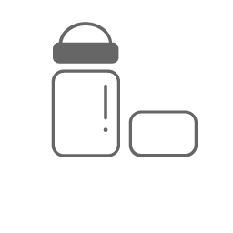 Jar & Square Icon, jar,beauty containers