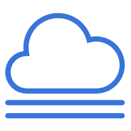 Cloudy with Fog Icon, cloud,fog,weather