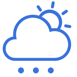 Sunny Rain Cloud Icon, sun shower,cloud,rain