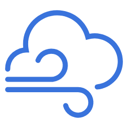 Windy Cloud Icon, wind,cloud,weather