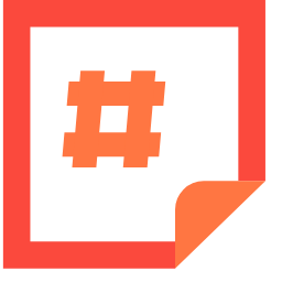 Document Icon, document,hashtag,file