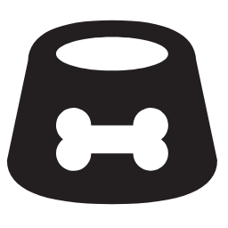 Dog Food Bowl Icon, dog,food,bowl