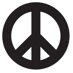 Peace Symbol Icon, peace,symbol,hippie