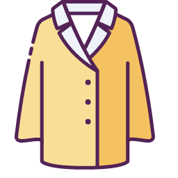 Woolen Coat Icon, woolen coat,outerwear
