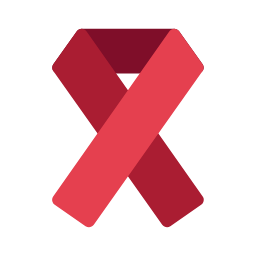 Red Ribbon Icon, red ribbon,medical awareness