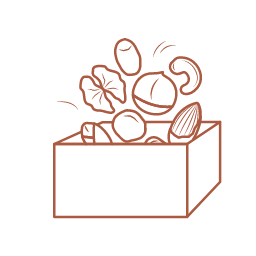 Nut Gift Pack Icon, nut gift pack,gift