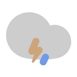 Thunderstorm Weather Icon, thunderstorm,lightning