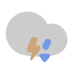 Thunderstorm with Hail Icon, thunderstorm,hail