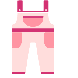 Overalls Icon, overalls,pink