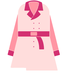 Trench Coat Icon, trench coat,pink