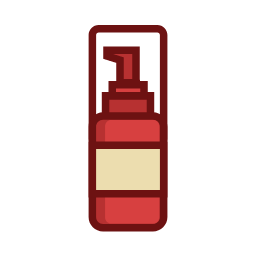 Red Lotion Bottle Icon, lotion,skin care