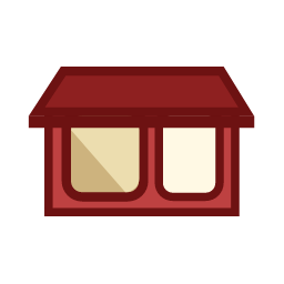 Red Powder Compact Icon, powder compact,face powder