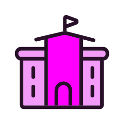 School Building Icon, school,building,education