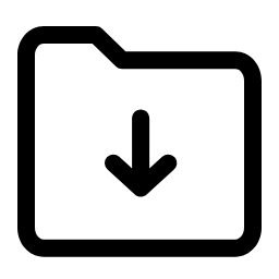 Download to Folder Icon, folder,download,file