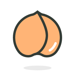Apricot Fruit Icon, apricot,fruit