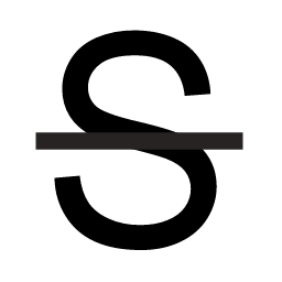 Letter S with Line Icon, letter,S,typography