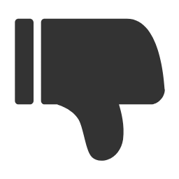 Oppose Fill Light Icon, oppose,thumbs down,dislike