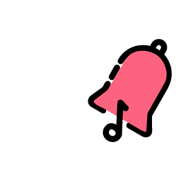 Alarm Bell Icon, alarm,bell,pink