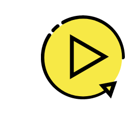 Play Arrow Icon, play,media,yellow