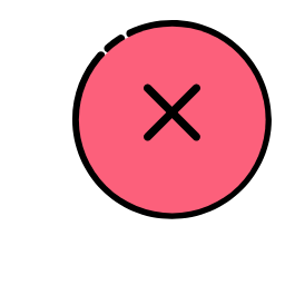 Red Cross Icon, cross,X,red circle