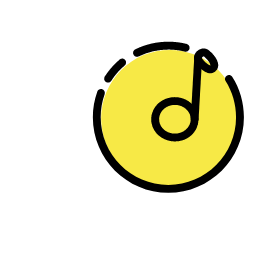 Yellow Music Icon, music,note,yellow
