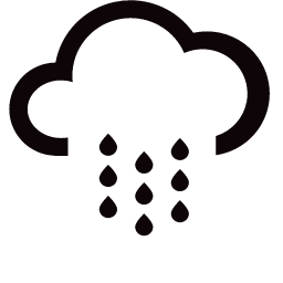 Heavy Rain at Night Icon, rain,night