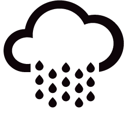 Heavy Rain to Severe Rain at Night Icon, rain,night