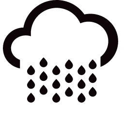 Heavy Rainstorm to Severe Rainstorm at Night Icon, rainstorm,night