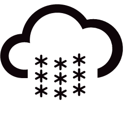 Heavy Snow to Blizzard at Night Icon, snow,night