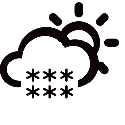 Snow Showers Icon, snow,showers