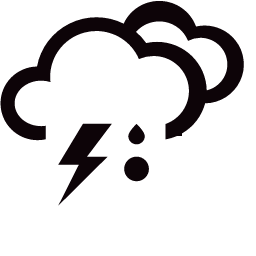 Thunder Showers with Hail Icon, thunder,hail