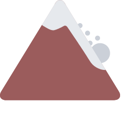 Avalanche Icon, avalanche,mountain,snow