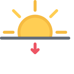 Sunset Icon, sunset,sun,weather
