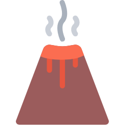 Volcanic Eruption Icon, volcanic eruption,volcano,smoke