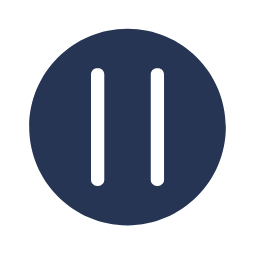 Pause Icon (Filled Circle) Icon, pause,media,circle